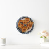 Any Time of Day Waffle Kitchen Clock Runde Wanduhr (Zuhause)