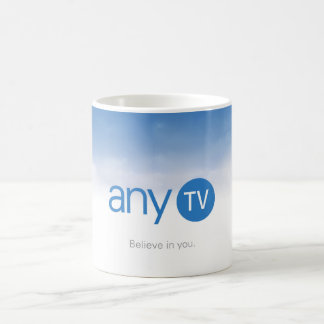 any.TV Weiß-Tasse Kaffeetasse