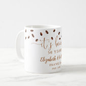 Any Wedding Anniversary Year Coffee Themed Kaffeetasse (Vorderseite Links)