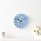 Any Year Opal Look Wedding Anniversary Runde Wanduhr (Zuhause)