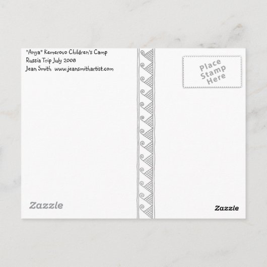 Anya Postkarte (Rückseite)