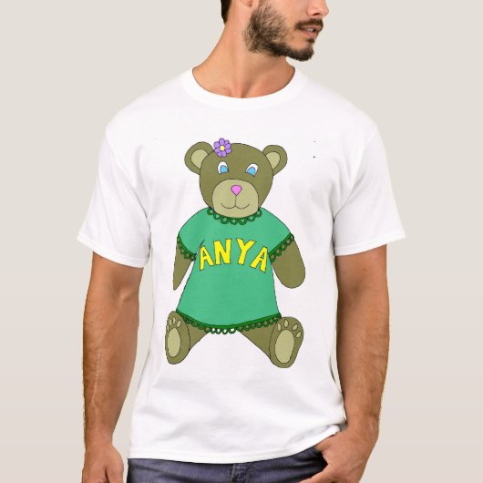 Anya Teddybär T-Shirt (Vorderseite)