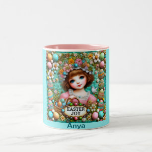 ANYA ~ VINTAGE MÄDCHEN~ Sehr süß Zweifarbige Tasse