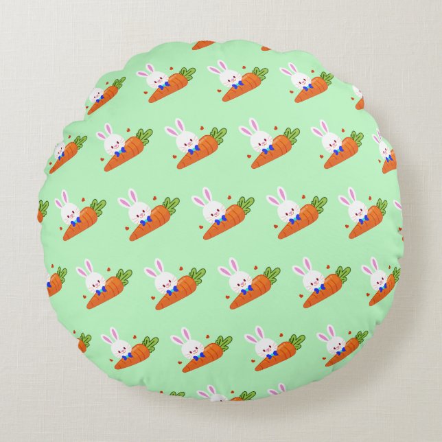 AnyBunny Rundes Kissen (Vorderseite)