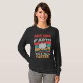 Anyone Can Be A Farter Cheeky Toot Quote T-Shirt (Vorne ganz)