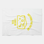 Anything you can do I can do feta funny cheese pun Geschirrtuch (Horizontal)
