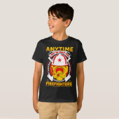 Anytime I Get To Help Fireman Gift Proud Firefight T-Shirt (Vorne ganz)