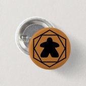 Anytime Meeple Black Art Button (Vorne & Hinten)