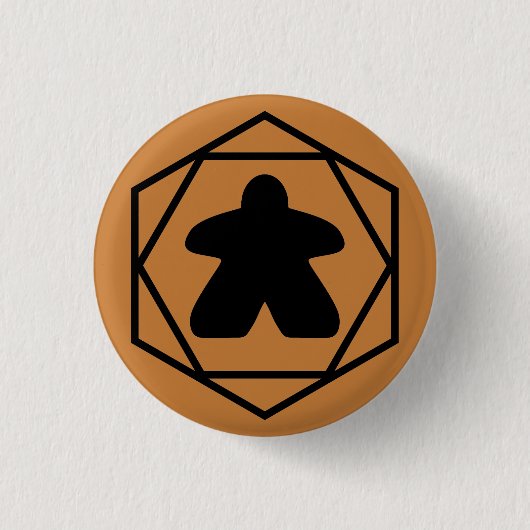 Anytime Meeple Black Art Button (Vorderseite)