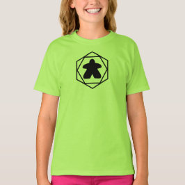 Anytime Meeple Black Art Girls Shirt