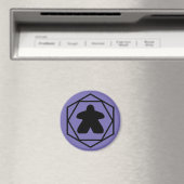 Anytime Meeple Black Art Magnet (In Situ (Geschirrspüler))