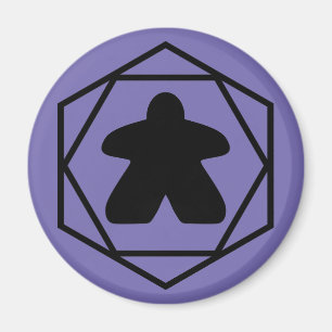 Anytime Meeple Black Art Magnet