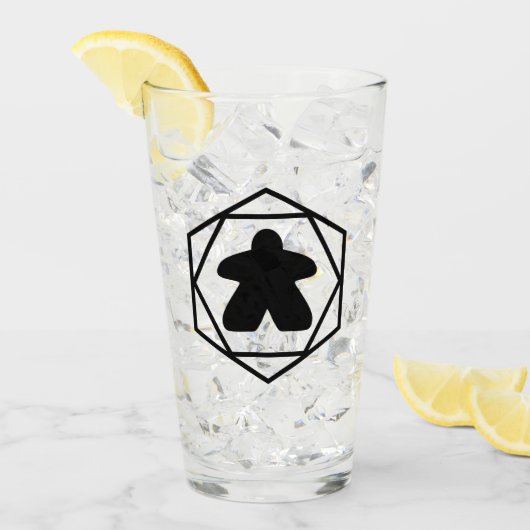 Anytime Meeple Black Art Tumbler (Vorderseite Ice)