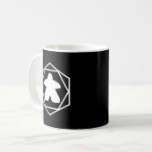 Anytime Meeple White Art Tasse (Vorderseite Links)