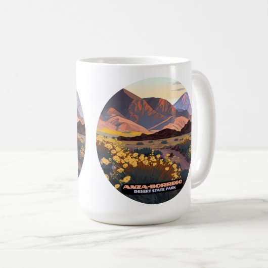 Anza Borrego Desert Staat Park California Kaffeetasse (VorderseiteRechts)