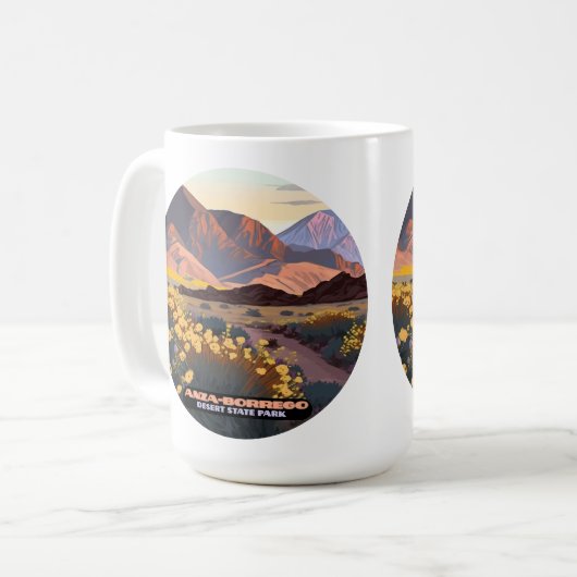 Anza Borrego Desert Staat Park California Kaffeetasse (Vorderseite Links)