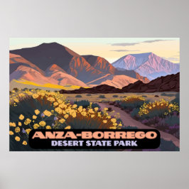 Anza Borrego Desert Staat Park California Poster