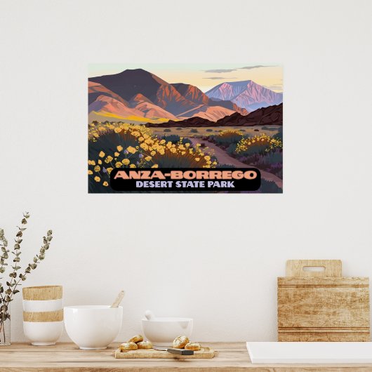 Anza Borrego Desert Staat Park California Poster (Küche)