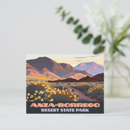 Anza Borrego Desert Staat Park California Postkarte (Stehend Vorderseite)