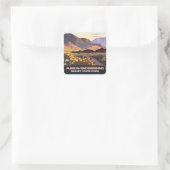 Anza Borrego Desert Staat Park California Quadratischer Aufkleber (Tasche)