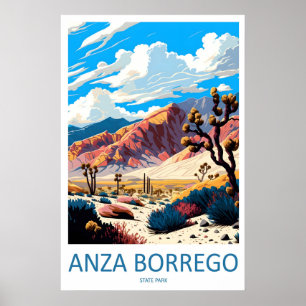 Anza Borrego Desert State Park Vintage Reise Poster