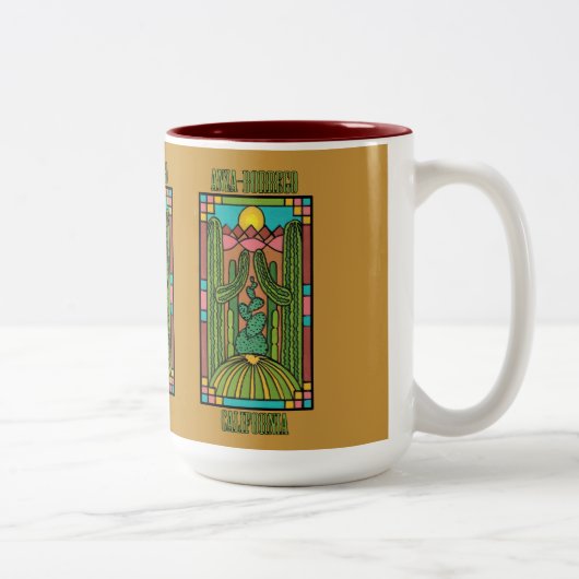 ANZA-BORREGO KALIFORNIEN ZWEIFARBIGE TASSE (Rechts)