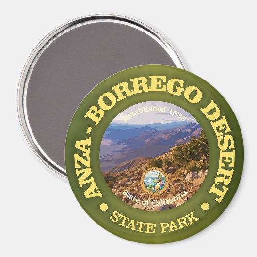 Anza-Borrego Wüste SP Magnet (Vorderseite/Rückseite)