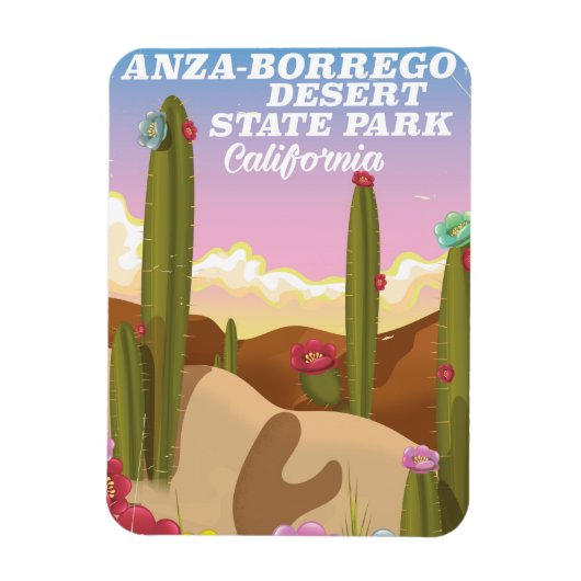 Anza-Borrego Wüste Staat Park Reiseplakat Magnet (Vertikal)