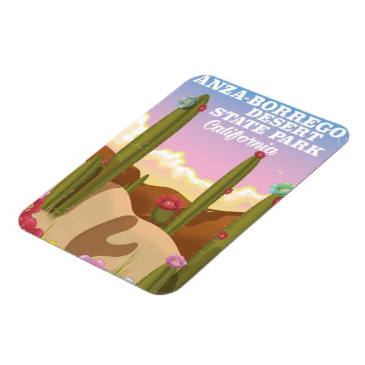 Anza-Borrego Wüste Staat Park Reiseplakat Magnet (Linke Seite)
