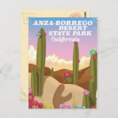Anza-Borrego Wüste Staat Park Reiseplakat Postkarte (Vorne/Hinten)