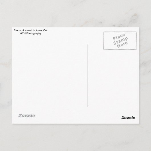 Anza, CA Postcard Postkarte (Rückseite)