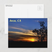 Anza, CA Postcard Postkarte (Vorne/Hinten)