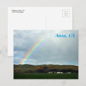 Anza, CA Postcard Postkarte (Vorne/Hinten)