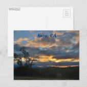 Anza, CA Postcard Postkarte (Vorne/Hinten)