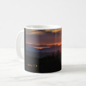 Anza, CA Sunset Coffee Tasse (Vorderseite Links)