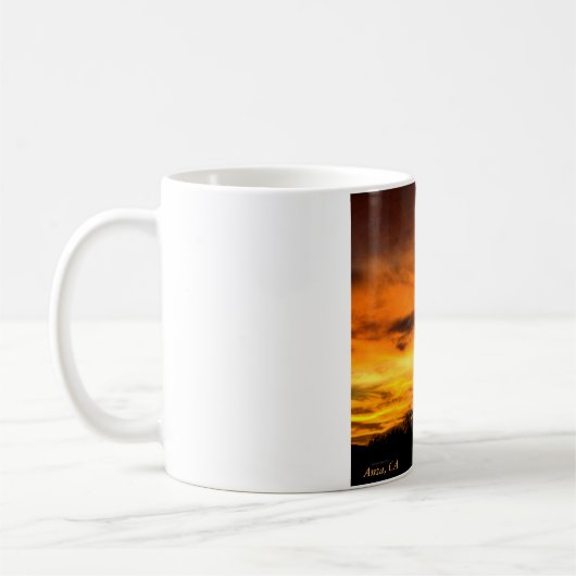 Anza, CA Sunset Coffee Tasse (Links)