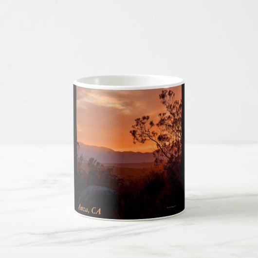 Anza, CA Sunset Coffee Tasse (Mittel)