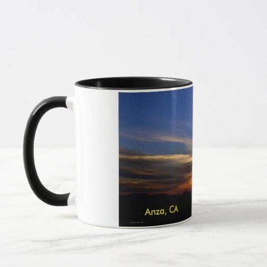 Anza, California Sunset Coffee Tasse (Links)