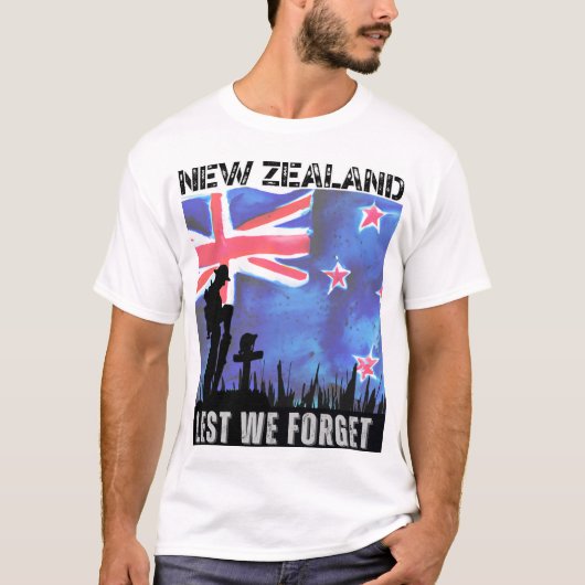 ANZAC, Neuseeland, damit wir nicht vergessen T-Shirt (Vorderseite)