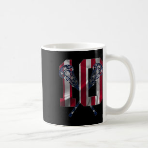 Anzahl 10 Jahre Lacrosse 10. Geburtstag Kaffeetasse