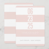 ANZAHL DER BOLD STACK - weißer Streifen Save the D Date (Vorne/Hinten)