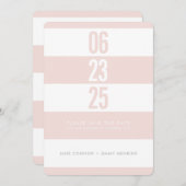 ANZAHL DER BOLD STACK - weißer Streifen Save the D Save The Date (Vorne/Hinten)