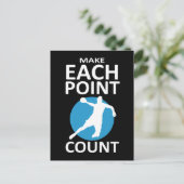 Anzahl der Punkte - Handball Postkarte (Stehend Vorderseite)