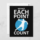 Anzahl der Punkte - Handball Postkarte (Vorne/Hinten)