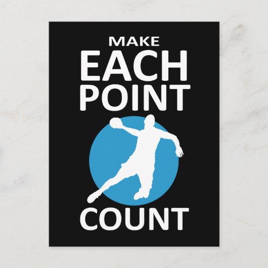 Anzahl der Punkte - Handball Postkarte (Vorderseite)