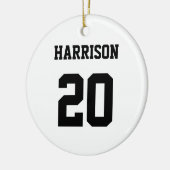 Anzahl der Schwarz-weißen individuelle Name für ve Keramik Ornament (Links)