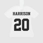 Anzahl der Schwarz-weißen individuelle Name für ve Ornament (Vorderseite)