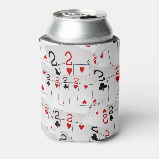 Anzahl der zwei Pokerkarten, Dosenkühler (Kanne Rückseite)