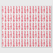 Anzahl Drucken Geschenkpapier (Flach)