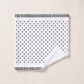 Anzahl Kinder schwarz und weiß Badhandtuch Set (Waschlappen)